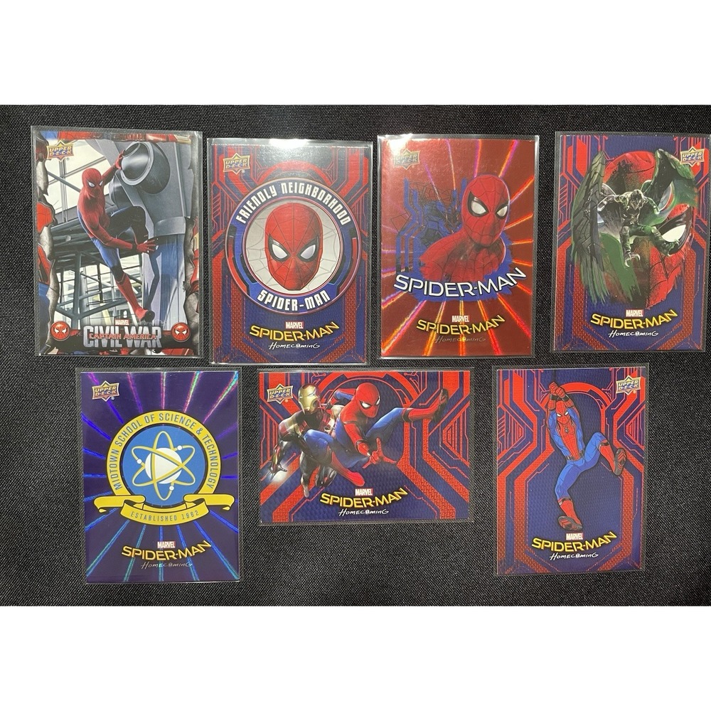 Spider-Man Homecoming Upper Deck Insert Cards Lot Marvel Movie Set